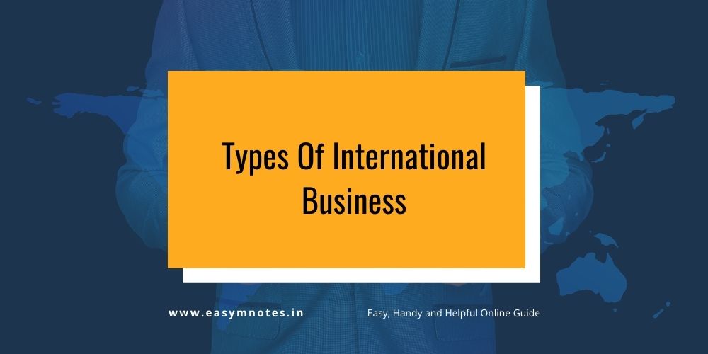 Types of international business