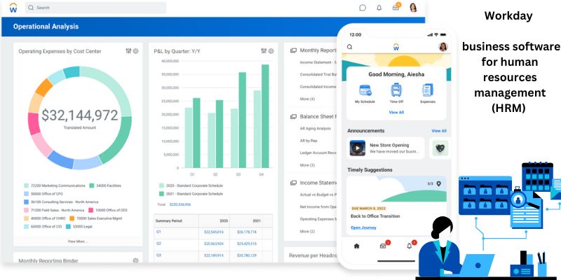 Workday - business software for human resources management (HRM) 